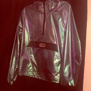 Metallic PINK wind breaker